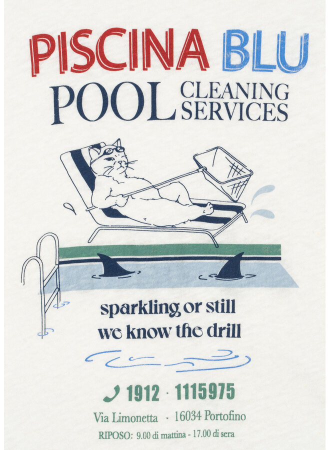 Era Tee - Off White/Piscina - Konges Slojd