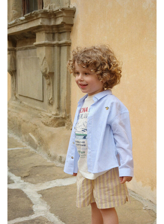 Era Tee - Off White/Piscina - Konges Slojd