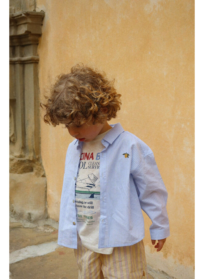 Era Tee - Off White/Piscina - Konges Slojd