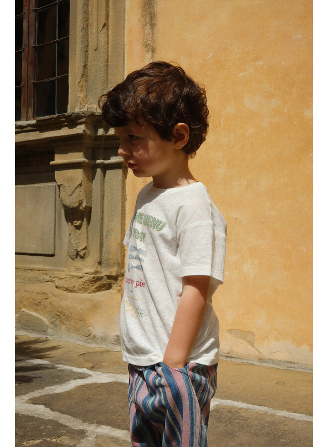 Era Tee - Off White/Piscina - Konges Slojd