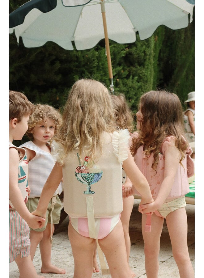 Ellis Swim Vest - Stripe Bluie - Konges Slojd