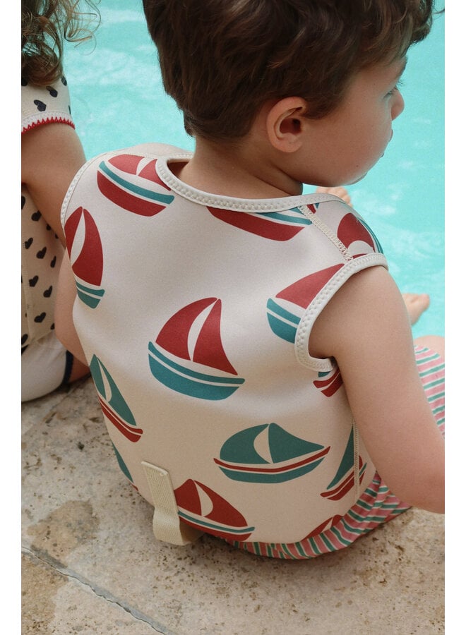 Asnou Swim Shorts - Blush Stripe - Konges Slojd