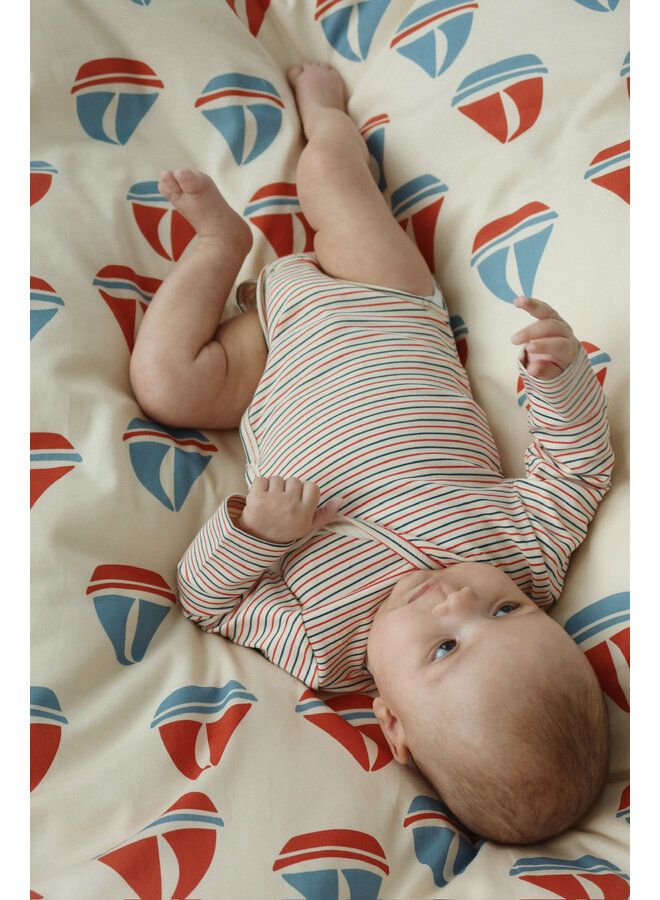 Basic Newborn Body - Stripe Tricolore Petit - Konges Slojd