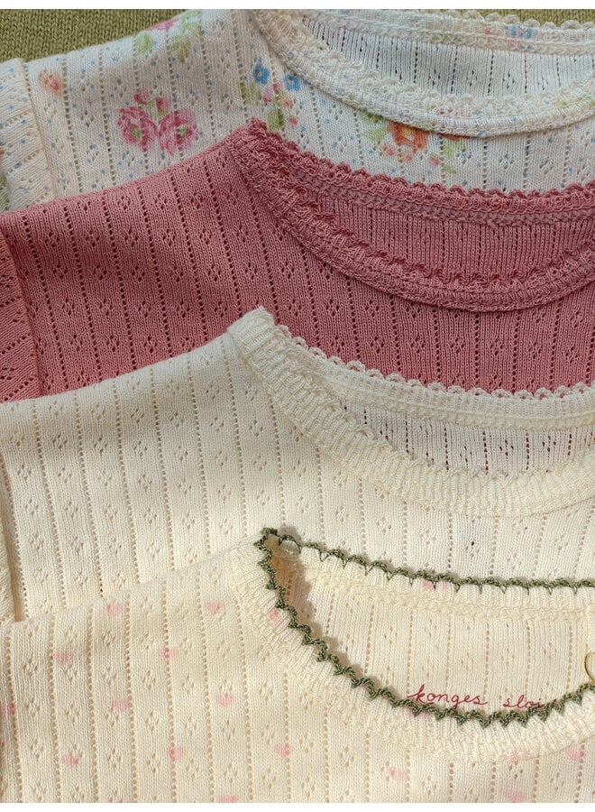 Minnie Short Sleeve Body - Rosette - Konges Slojd