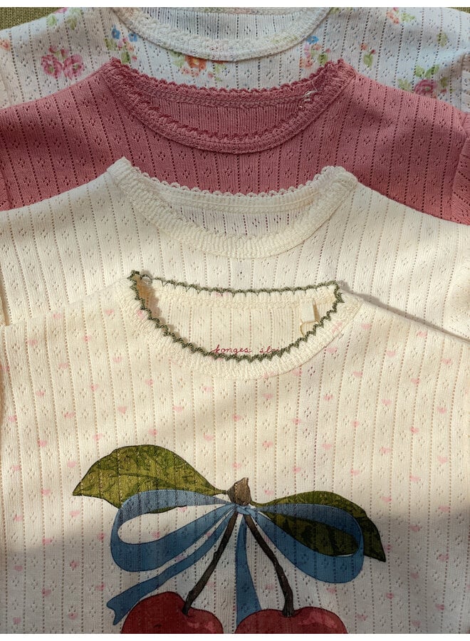 Minnie Short Sleeve Body - Rosette - Konges Slojd