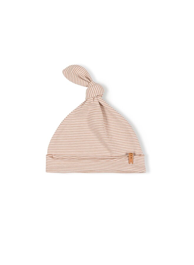 Newbie Hat - Biscuit Stripe - Nixnut