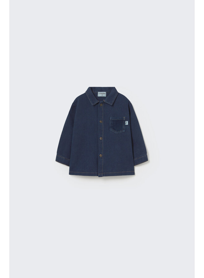 Dobby Denim Shirt - My Little Cozmo