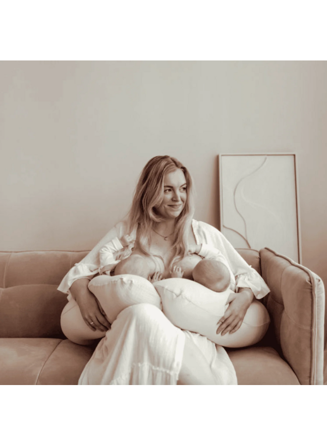 Voedingskussenhoes tweeling hydrofiel - Champagne - Ilmaha