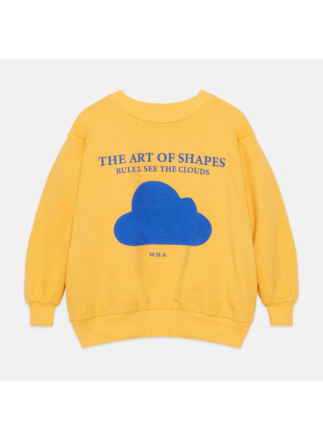 Cloud shape sweatshirt - Orange - Weekend House Kids