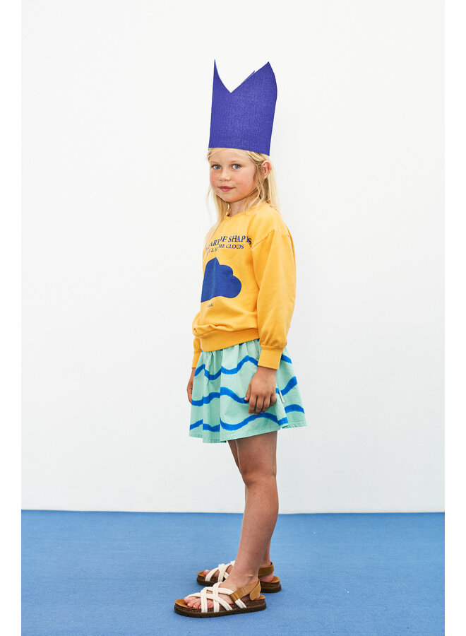 Cloud shape sweatshirt - Orange - Weekend House Kids