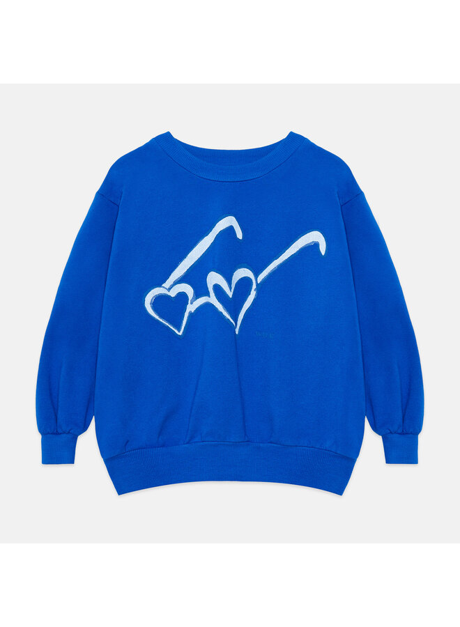 Heart glasses sweatshirt - Nautical blue - Weekend House Kids