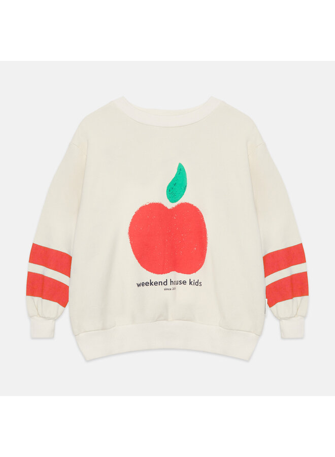 Apple shape sweatshirt - Ecru - Weekend House Kids