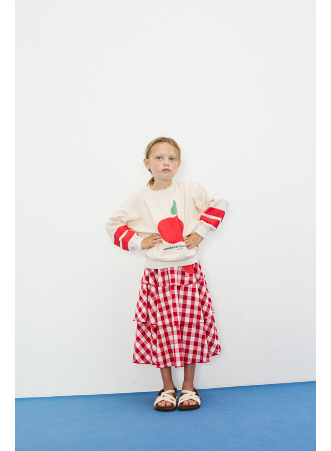 Apple shape sweatshirt - Ecru - Weekend House Kids