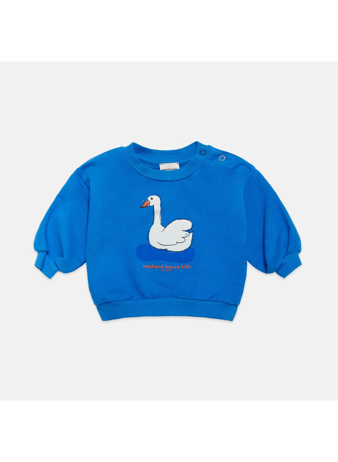 Swan baby sweatshirt - Azulin - Weekend House Kids