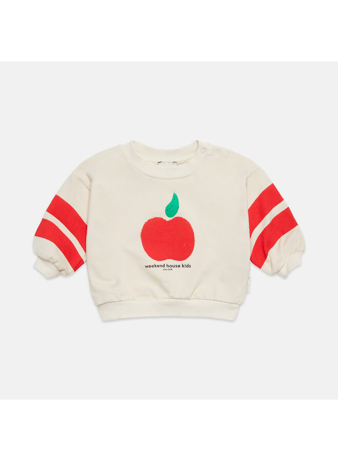 Apple baby sweatshirt - Ecru - Weekend House Kids