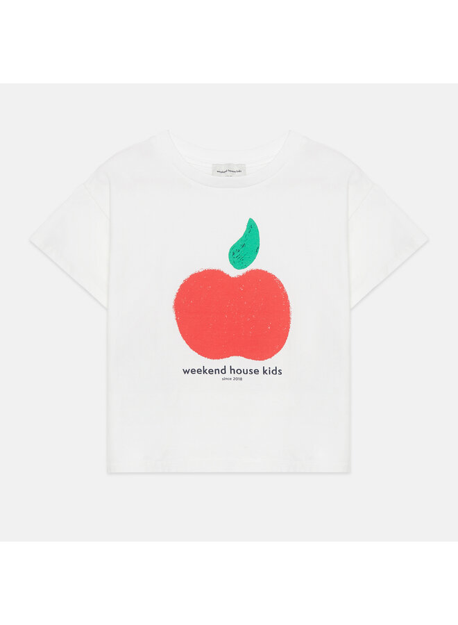 Apple shape t-shirt - White - Weekend House Kids