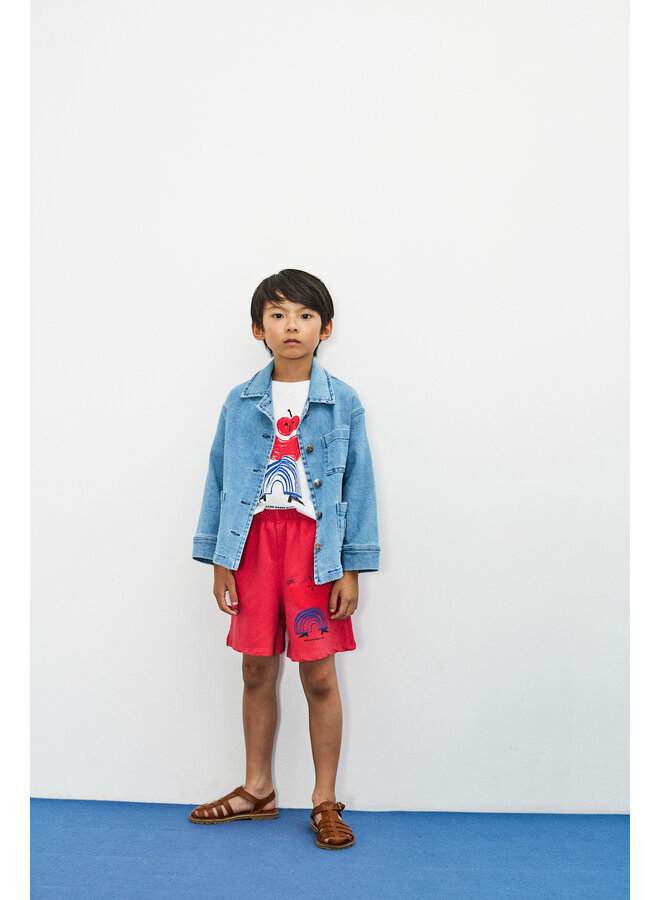 Apple shape t-shirt - White - Weekend House Kids