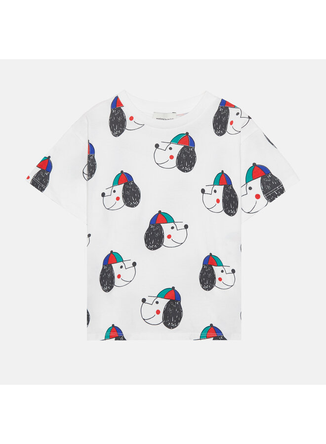 Happy dog t-shirt - White - Weekend House Kids