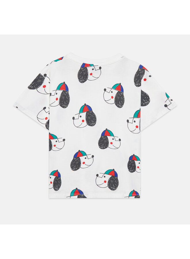 Happy dog t-shirt - White - Weekend House Kids