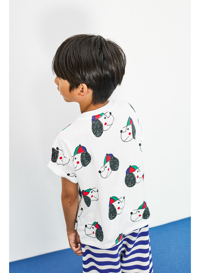Happy dog t-shirt - White - Weekend House Kids
