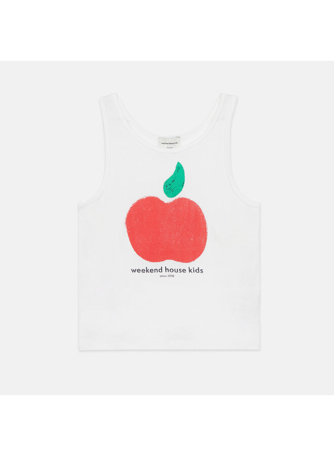 Apple tank t-shirt - White - Weekend House Kids