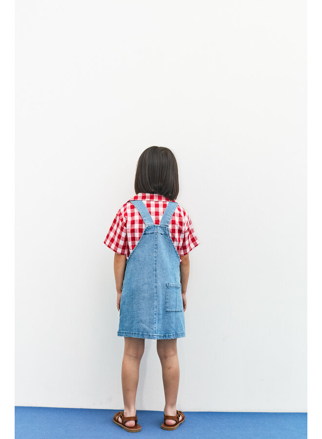 Apple denim dress - Denim - Weekend House Kids