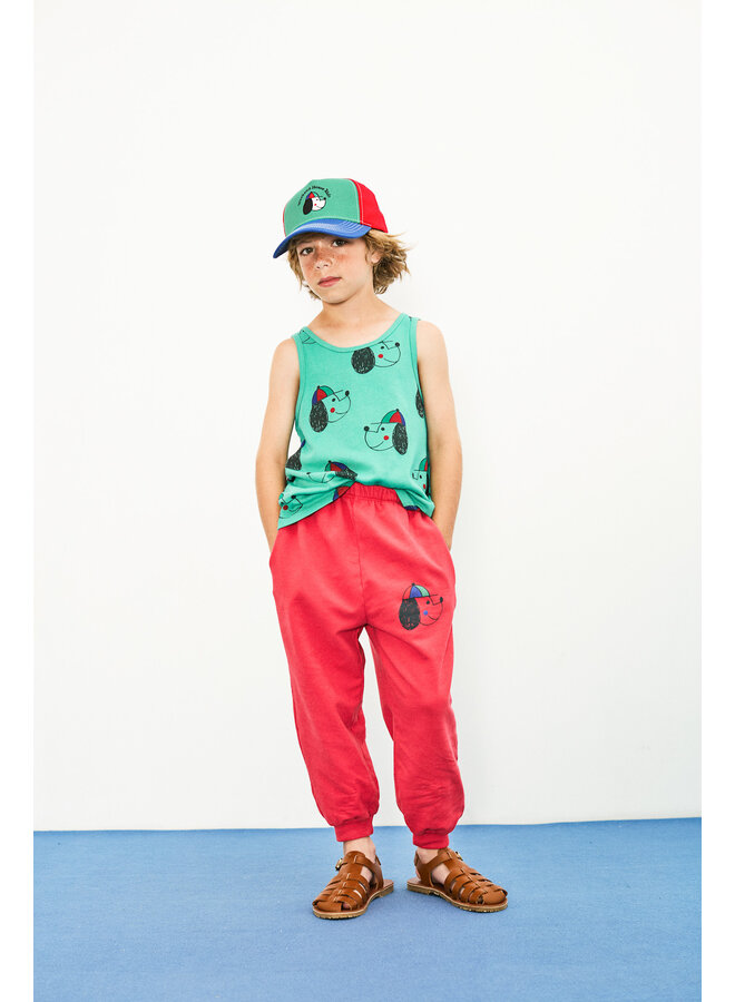 Happy dog sweatpants - Red - Weekend House Kids