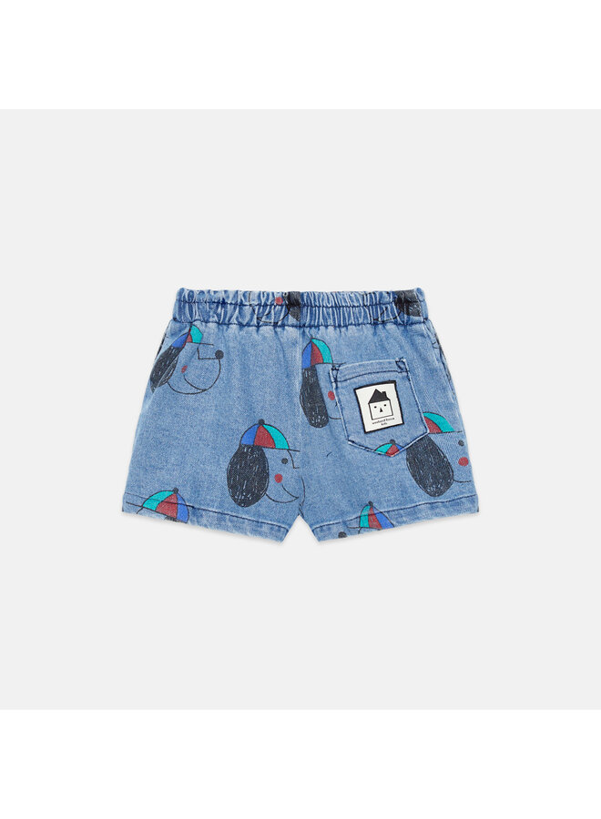Happy dog denim bermuda - Denim - Weekend House Kids