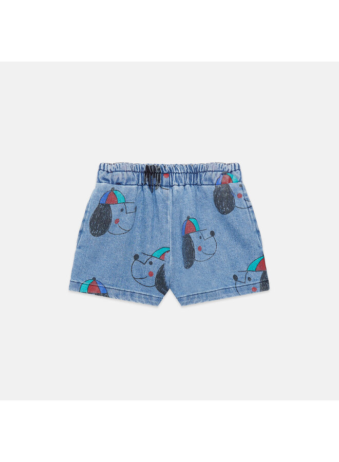 Happy dog denim bermuda - Denim - Weekend House Kids