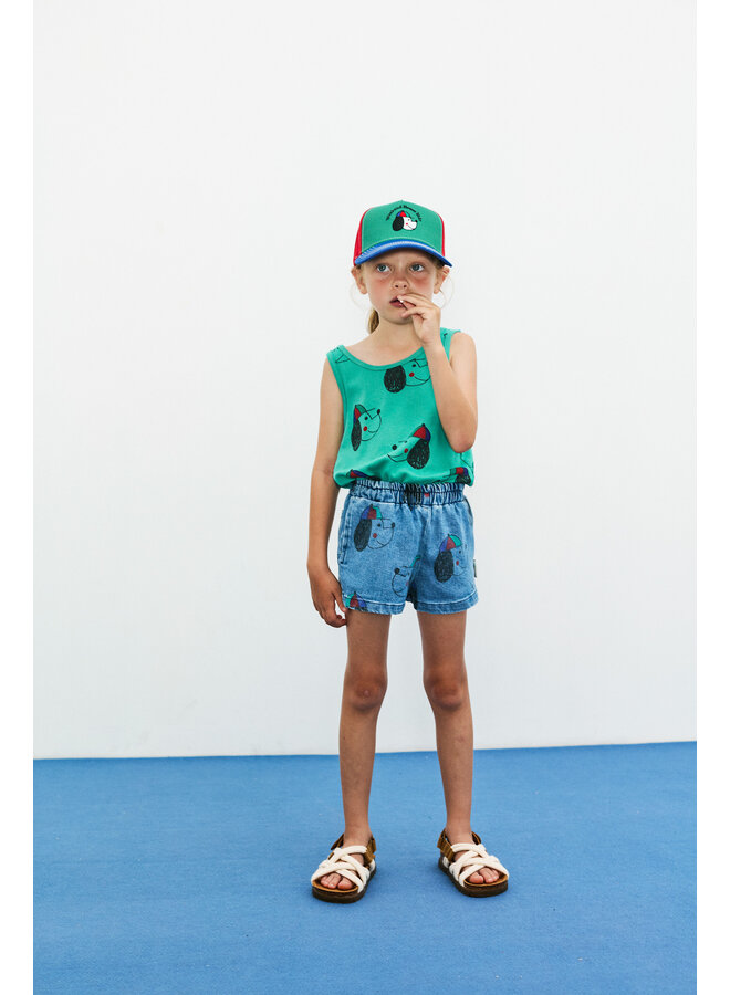 Happy dog denim bermuda - Denim - Weekend House Kids