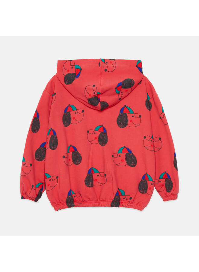 Cute dog all over hoodie - Red - Weekend House Kids