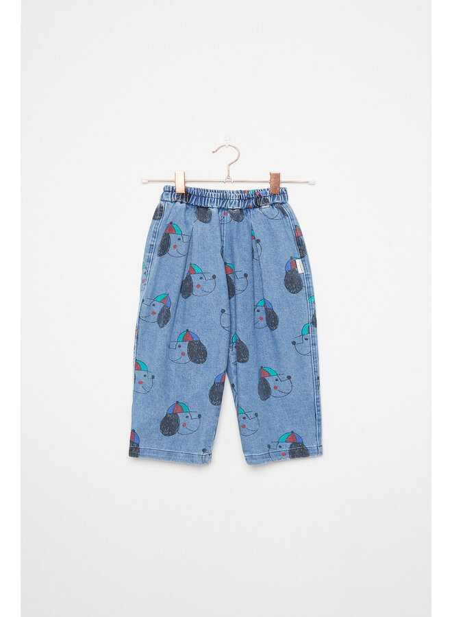 Happy dog denim baby pants - Denim - Weekend House Kids