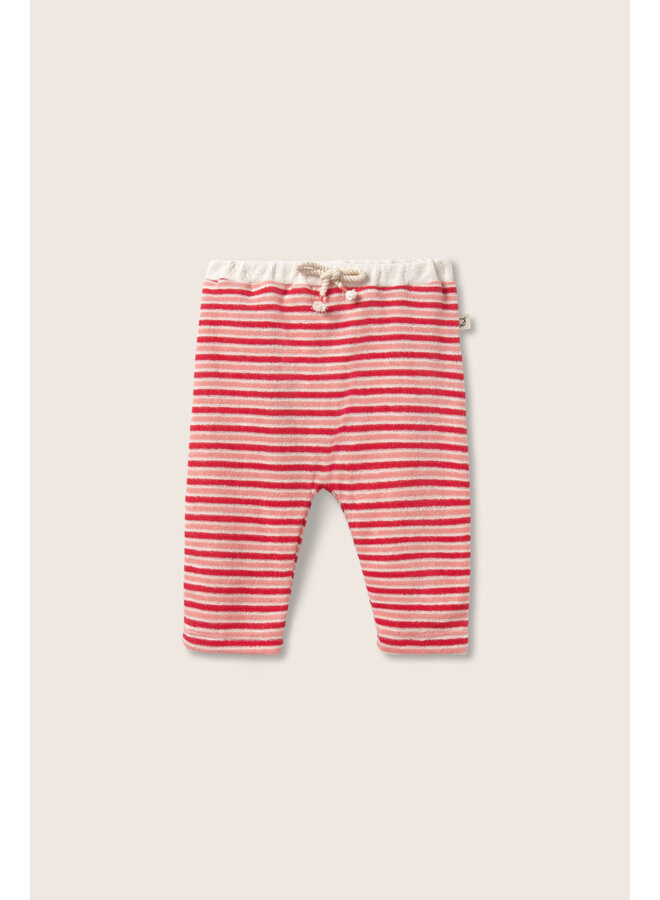 Soft Terry Pants Jasper - Tomato Stripes - My Little Cozmo