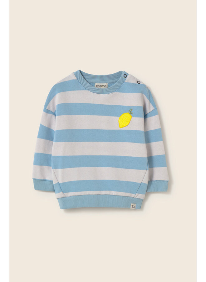 Soft Sweatshirt Kelly - Blue Stripes - My Little Cozmo