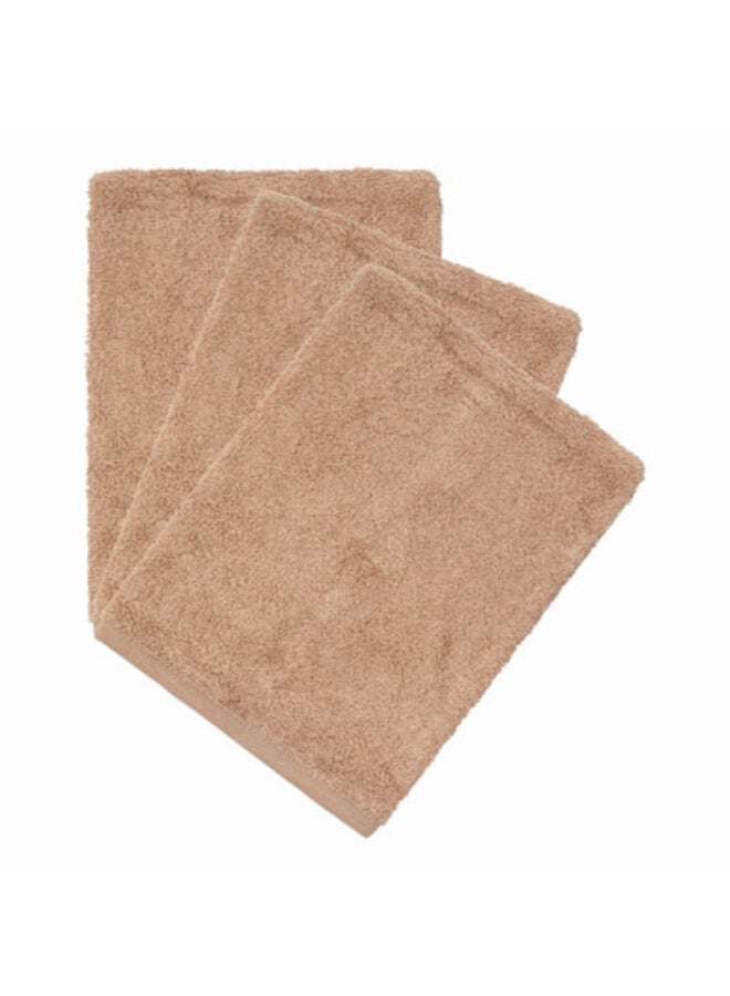 Washandjes (3 stuks) - Savannah Sand - Timboo