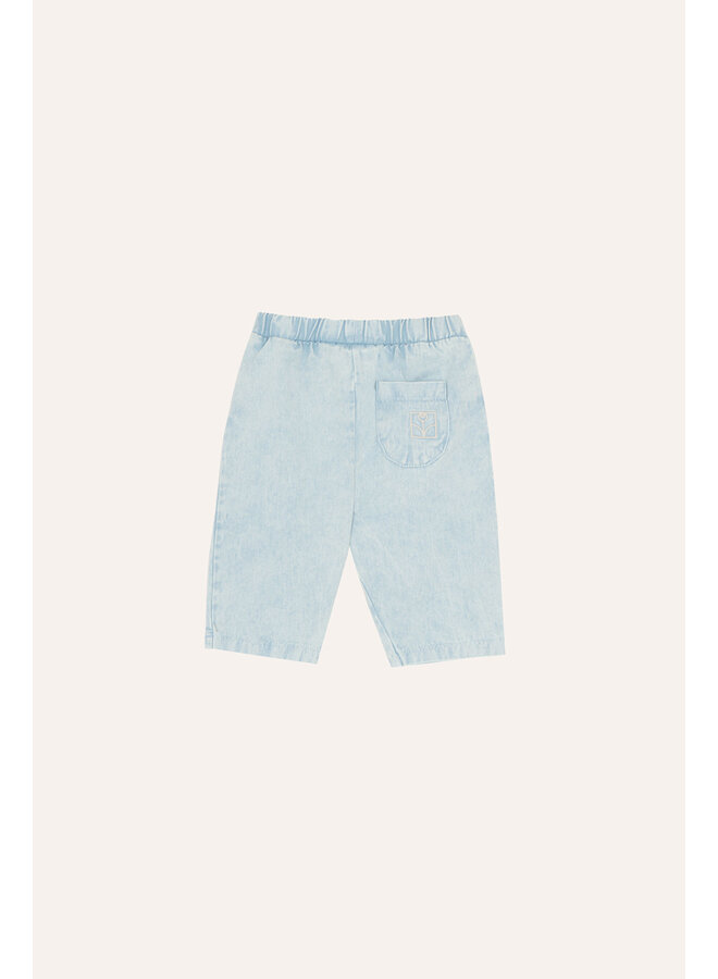 Light Blue Denim Baby Trousers - Light Blue - The Campamento