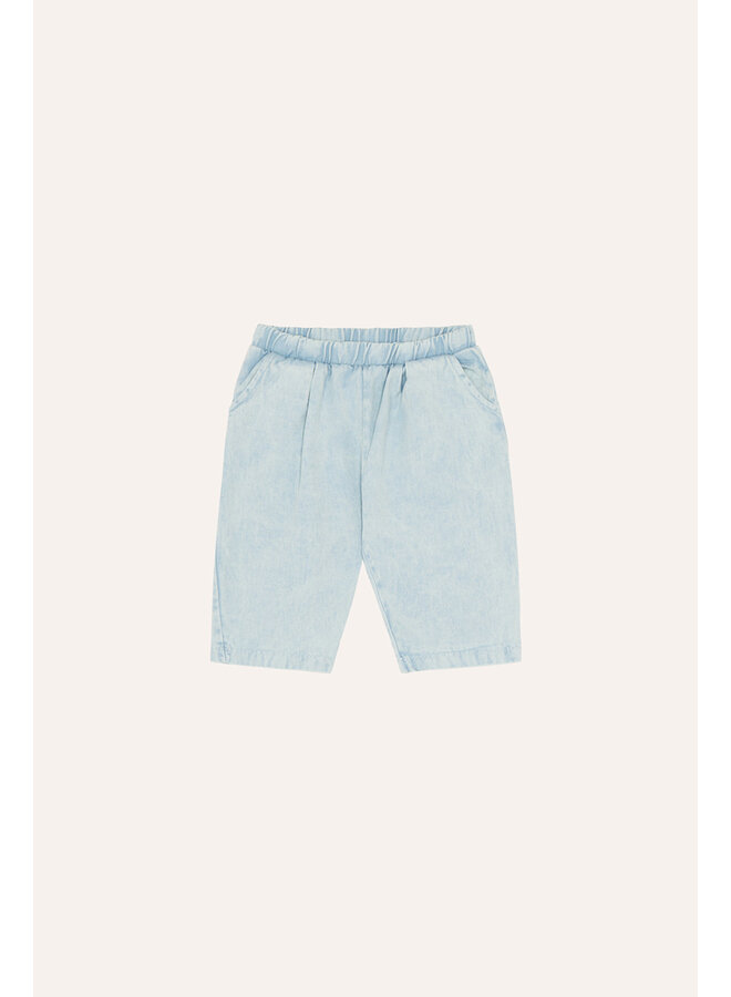 Light Blue Denim Baby Trousers - Light Blue - The Campamento