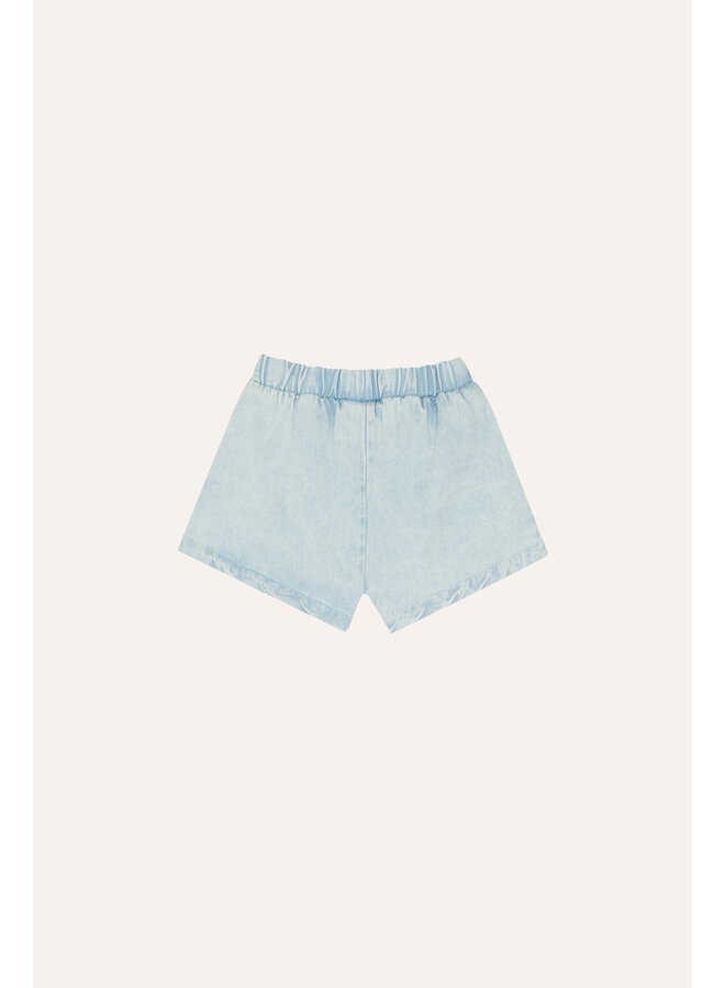 Light Blue Denim Baby Shorts - Light Blue - The Campamento