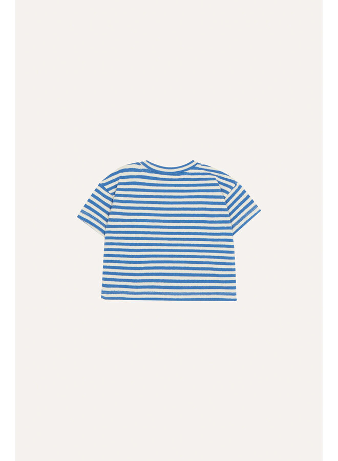 Blue Stripes Baby Tshirt - Blue - The Campamento