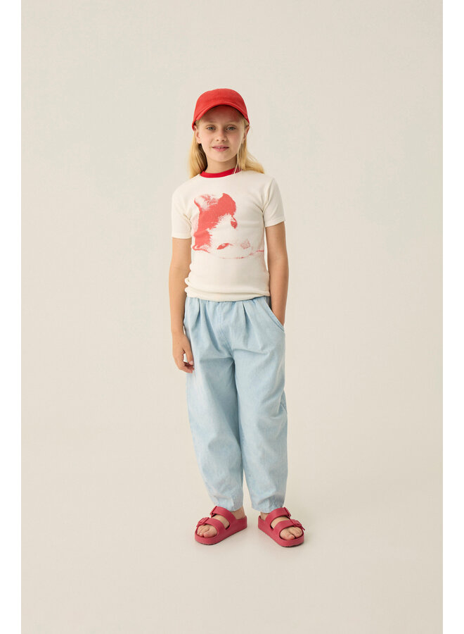 Light Blue Denim Trousers - Light Blue - The Campamento