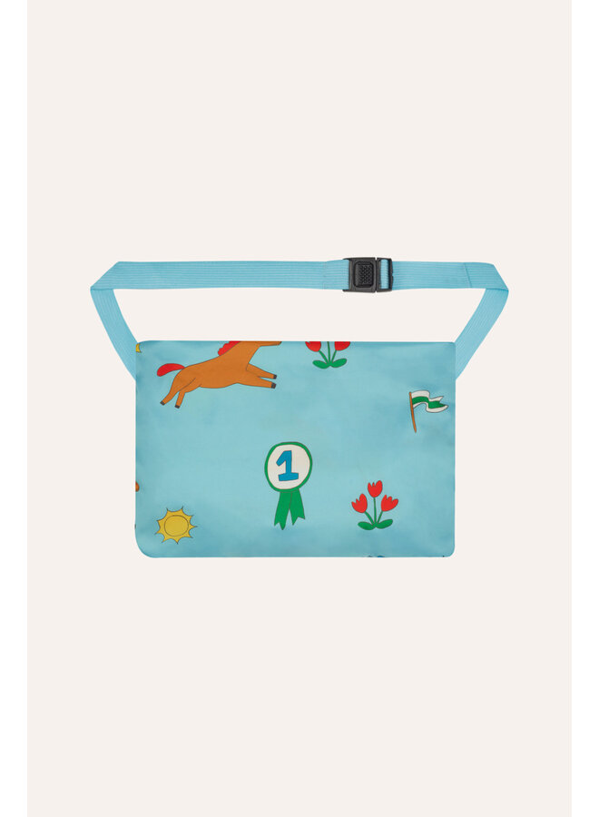 Horses Allover Windbreaker - Blue - The Campamento