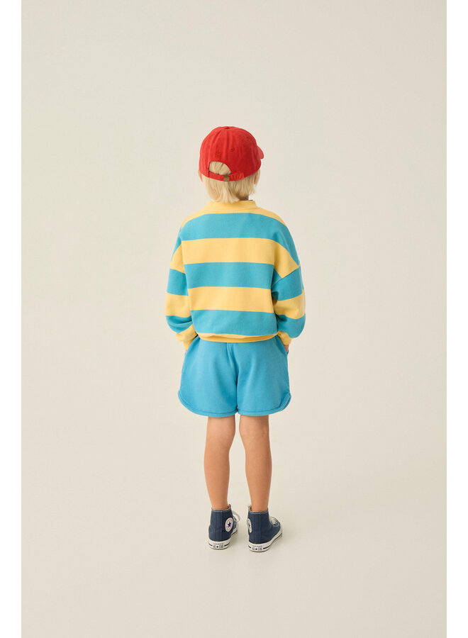 Blue Stripes Sweatshirt - Yellow - The Campamento