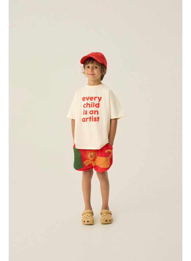 Artist Oversized Tshirt - Ecru - The Campamento