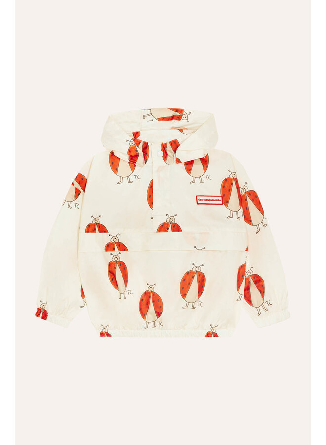 Ladybug Allover Windbreaker - Ecru - The Campamento