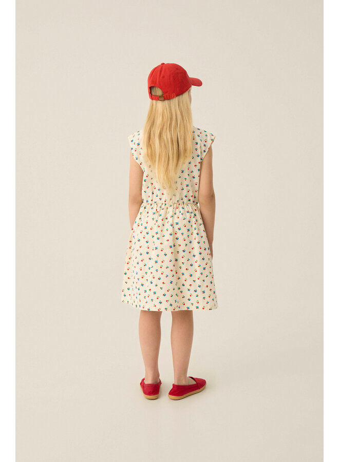 Small Flowers Allover Dress - Ecru - The Campamento