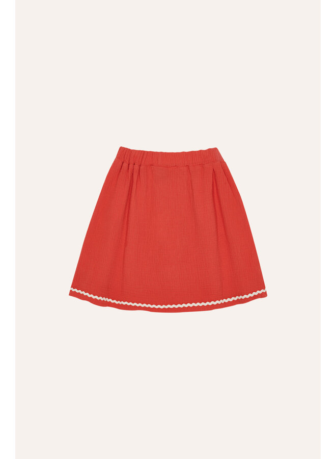 Red Bambula Skirt - Red - The Campamento