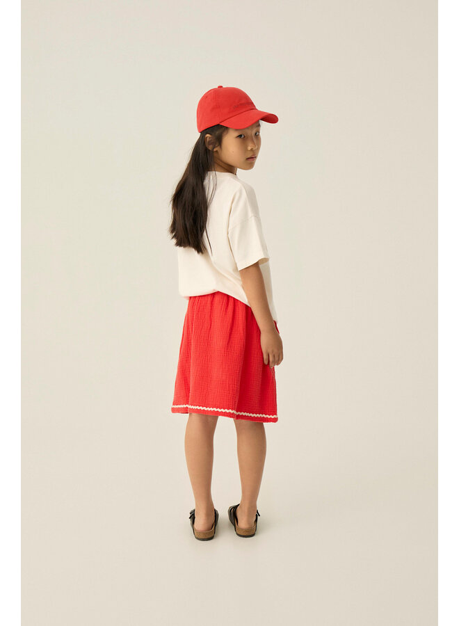 Red Bambula Skirt - Red - The Campamento