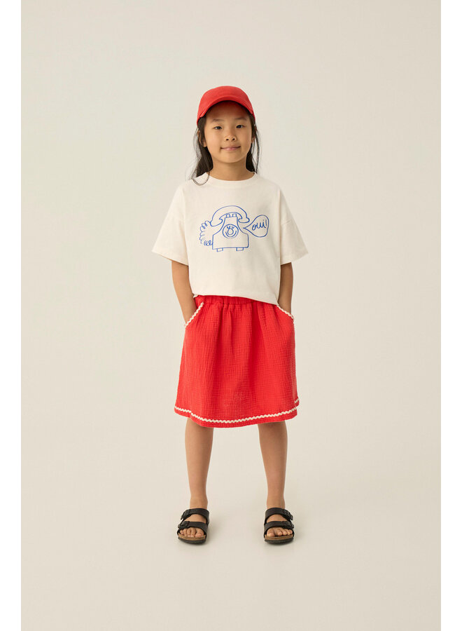 Red Bambula Skirt - Red - The Campamento