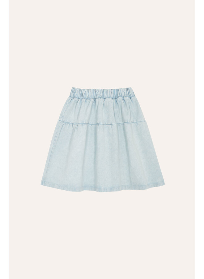 Light Blue Denim Skirt - Light Blue - The Campamento