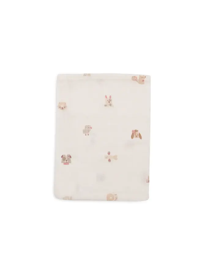 Tetra Washandjes - 3P - Animal Friends - Jollein